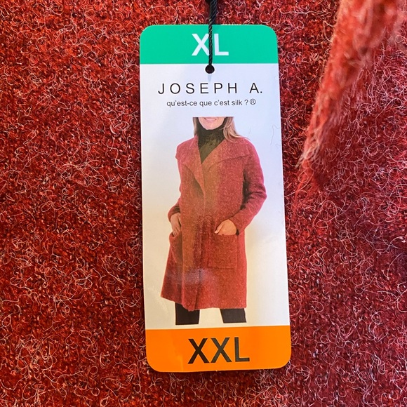 Women’s Joseph A. Cardigan Red XL/XXL NWT - Picture 2 of 6
